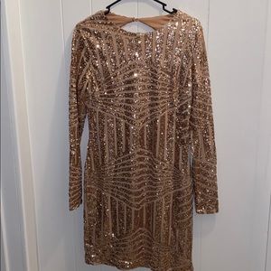 Rose Gold sequins dress